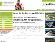 Tablet Screenshot of kurhilfe.de